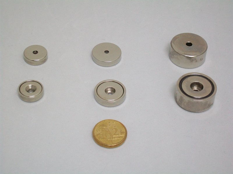 Rare Earth Pot Magnets with Hole