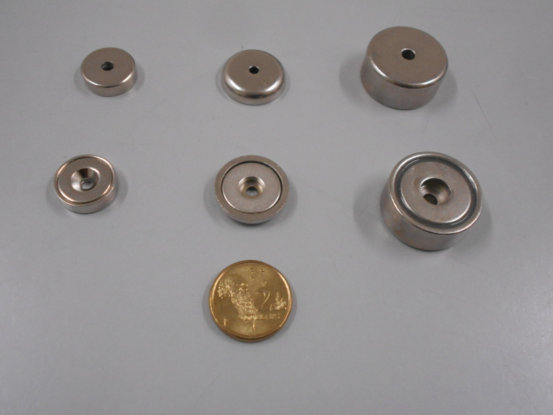 Rare Earth Pot Magnets with Hole