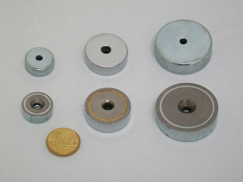 Alnico Shallow Pot Magnets